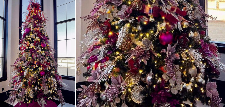 Дизайнерская Елка Премиум украшенная Лиловым Декором Christmas Tree Lilac Premium Дизайнерская Елка Премиум украшенная Лиловым Декором Christmas Tree Lilac Premium - Loft-Concept в Волгограде