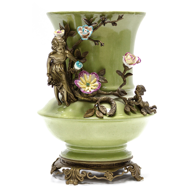 Ваза Bronze Mother Child Vase Бронза Зеленый смок Мульти в Волгограде | Loft Concept 