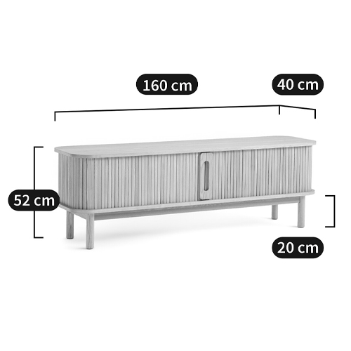 ТВ-тумба с двумя раздвижными дверцами Toinette Light TV Stand ТВ-тумба с двумя раздвижными дверцами Toinette Light TV Stand в Волгограде