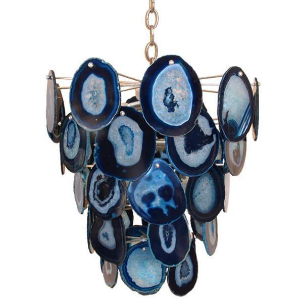 Люстра Marjorie skouras bebe chandelier Agate Синий Латунь Люстра Marjorie skouras bebe chandelier Agate Синий Латунь в Волгограде | Loft Concept