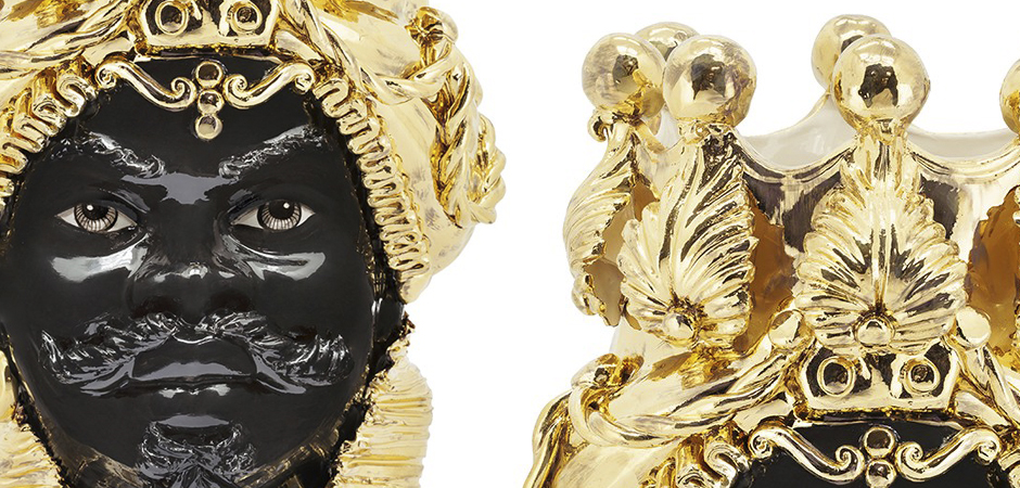 Ваза VASE MORO MAN BIG DREAMS gold - Loft-Concept в Волгограде