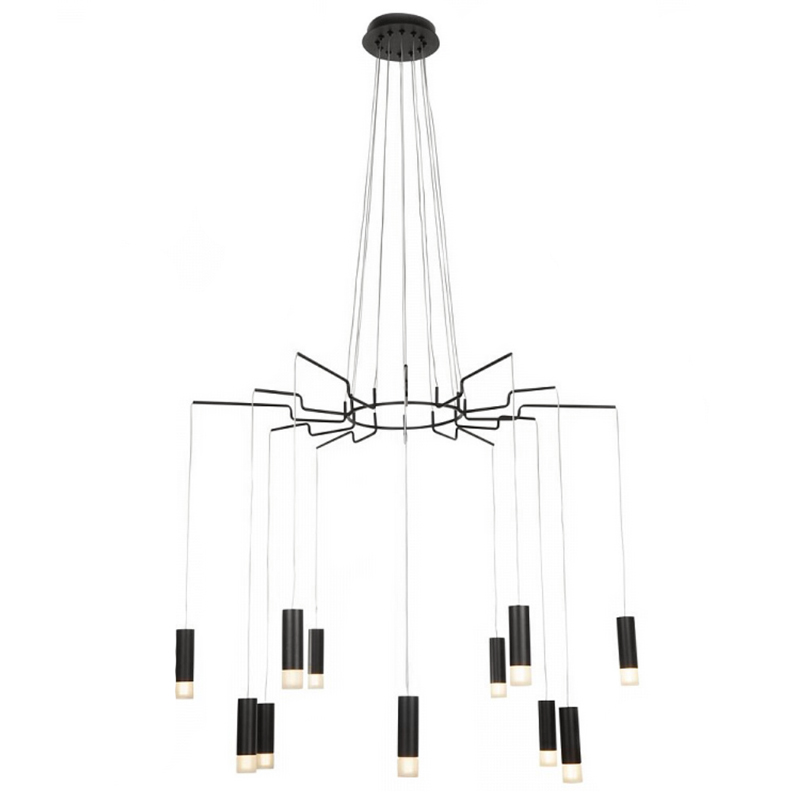 Wireflow LED Black Suspension lam 12 патронов Черный Wireflow LED Black Suspension lam 12 патронов Черный в Волгограде | Loft Concept