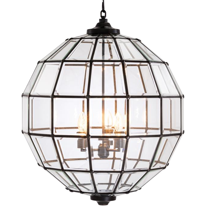 Люстра Lantern Luna Bronze L Темная бронза Прозрачный (Transparent) Люстра Lantern Luna Bronze L Темная бронза Прозрачный (Transparent) в Волгограде | Loft Concept