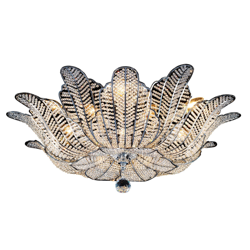 Потолочная люстра Franseza Chandelier chrome Хром Прозрачный (Transparent) Серебряный Потолочная люстра Franseza Chandelier chrome Хром Прозрачный (Transparent) Серебряный в Волгограде | Loft Concept