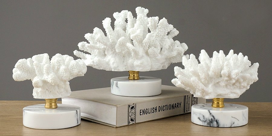 Белый коралл Cluster на подставке - Loft-Concept в Волгограде