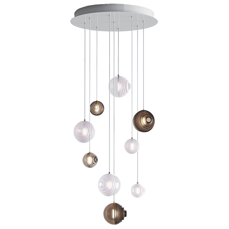 Каскадная Люстра Loft Industry Modern Glass Universe Стекло Смок Белый Каскадная Люстра Loft Industry Modern Glass Universe Стекло Смок Белый в Волгограде | Loft Concept