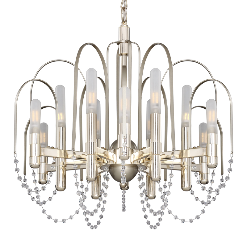 Люстра Perrine Chandelier 61 Золотой Шампань Прозрачный Белый Люстра Perrine Chandelier 61 Золотой Шампань Прозрачный Белый в Волгограде | Loft Concept