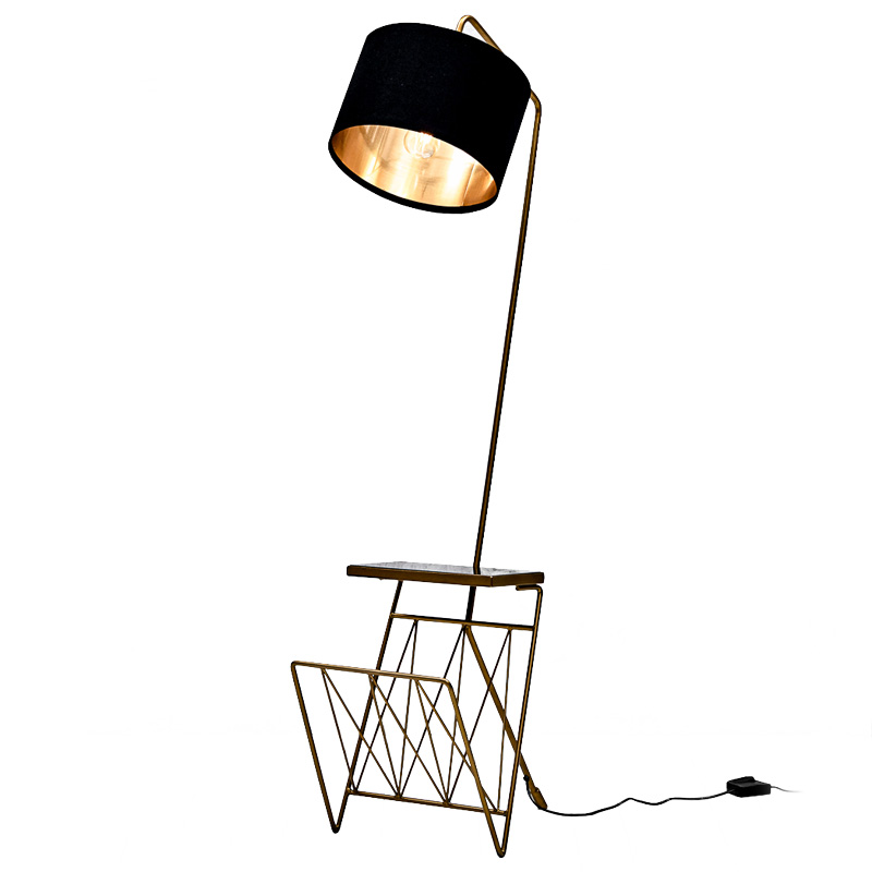 Напольная лампа Trono Floor lamp Черный Латунь Напольная лампа Trono Floor lamp Черный Латунь в Волгограде | Loft Concept