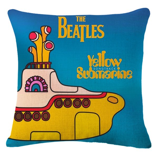 Декоративная подушка Yellow Submarine Желтый Бирюзовый Декоративная подушка Yellow Submarine Желтый Бирюзовый в Волгограде | Loft Concept