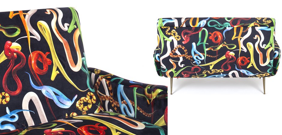 Диван Seletti Sofa Two Seater Snakes Диван Seletti Sofa Two Seater Snakes - Loft-Concept в Волгограде