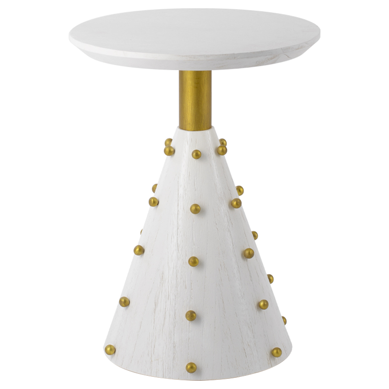 Las Vegas Side Table White Burl ivory ( слоновая кость ) Золотой Las Vegas Side Table White Burl ivory ( слоновая кость ) Золотой в Волгограде | Loft Concept