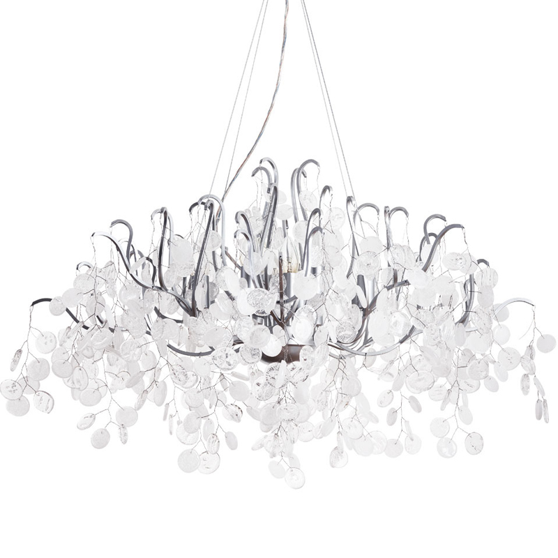 Люстра FAIRYTREE Chandelier Silver 100 Серебряный Прозрачное Стекло Люстра FAIRYTREE Chandelier Silver 100 Серебряный Прозрачное Стекло в Волгограде | Loft Concept