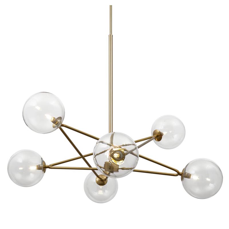 Люстра Chandelier Constellation Orbs Transparent Латунь Прозрачное Стекло Люстра Chandelier Constellation Orbs Transparent Латунь Прозрачное Стекло в Волгограде | Loft Concept