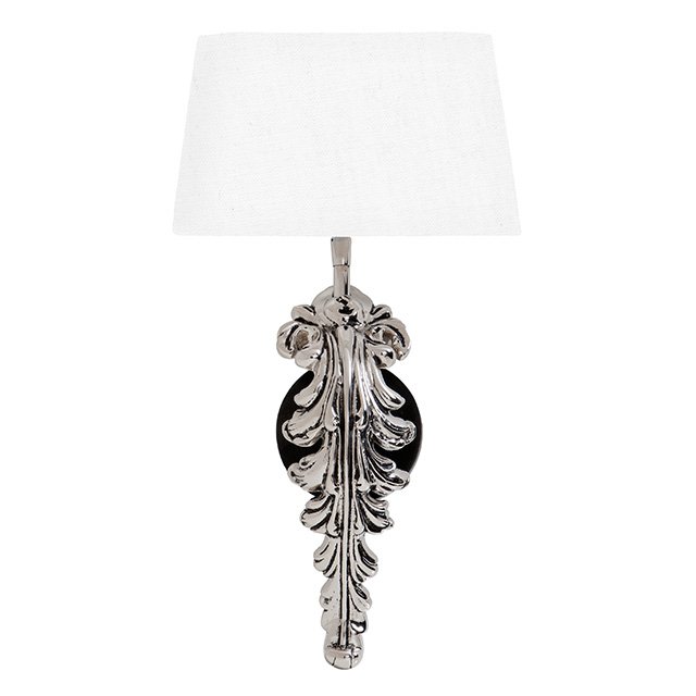 Бра Eichholtz Wall Lamp Beau Site Nickel+White Никель Белый Бра Eichholtz Wall Lamp Beau Site Nickel+White Никель Белый в Волгограде | Loft Concept