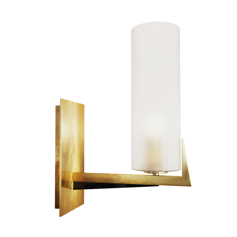 Дизайнерское бра Brass Candle Латунь Латунь Белый Дизайнерское бра Brass Candle Латунь Латунь Белый в Волгограде | Loft Concept