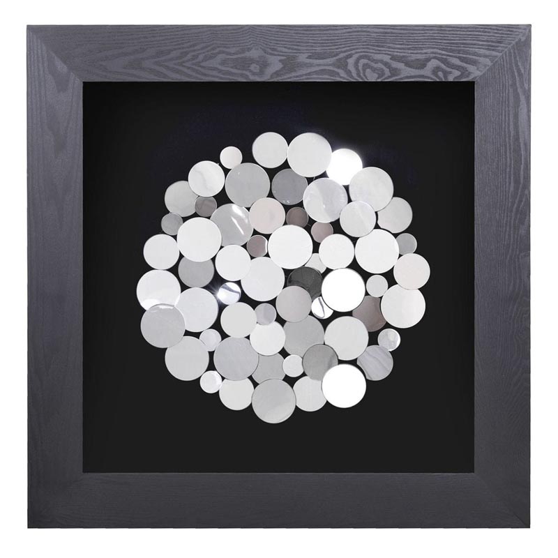 Панно Guinevere circle of coins Серебряный Черный Панно Guinevere circle of coins Серебряный Черный в Волгограде | Loft Concept