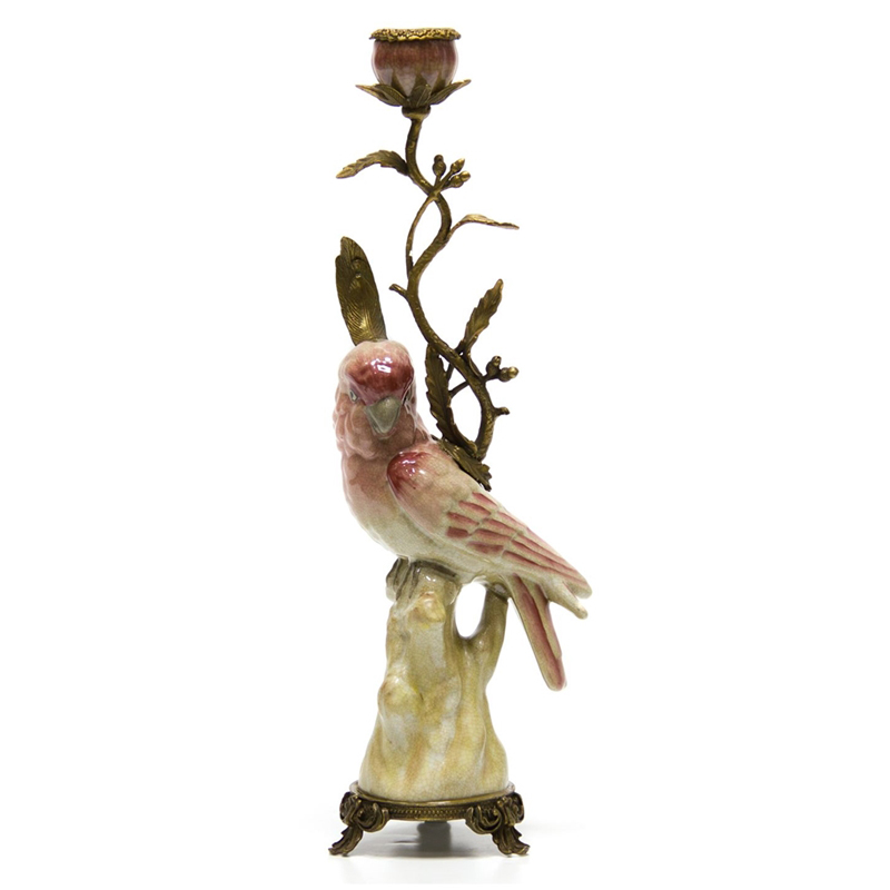 Подсвечник Pink Parrot Candlestick L or R Бронза Розовый (Rose) Подсвечник Pink Parrot Candlestick L or R Бронза Розовый (Rose) в Волгограде | Loft Concept