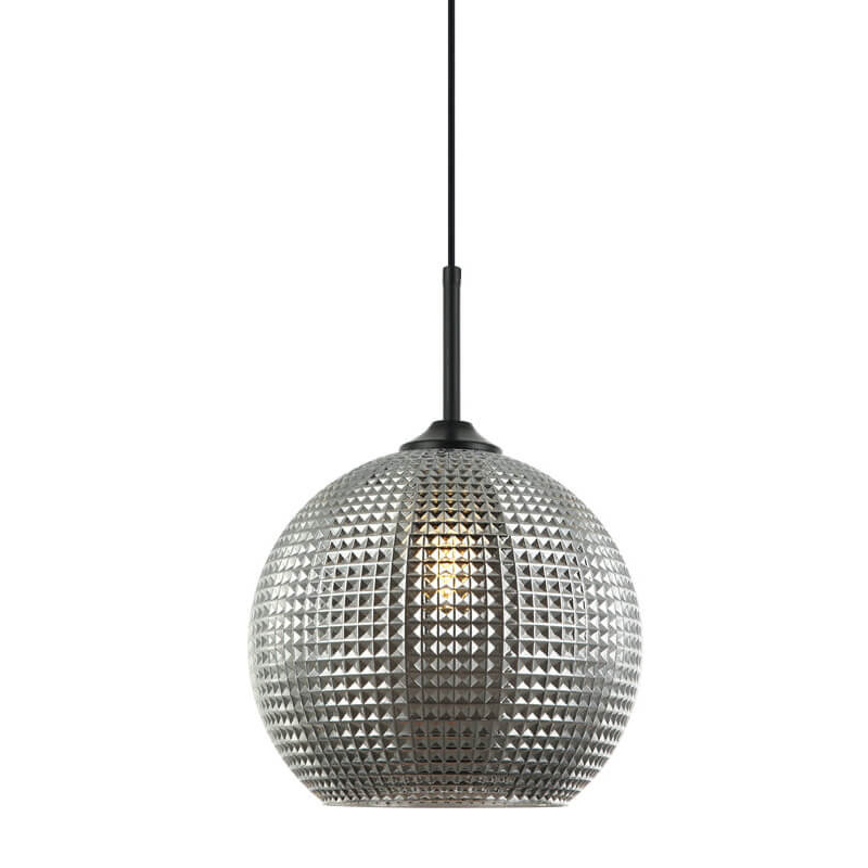 Подвесной светильник Crystal Galaxy Ball chrome glass Черный Серый Подвесной светильник Crystal Galaxy Ball chrome glass Черный Серый в Волгограде | Loft Concept
