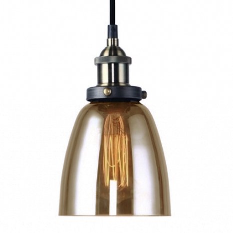 Подвесной светильник Smoke Glass Cloche Pendant Подвесной светильник Smoke Glass Cloche Pendant в Волгограде | Loft Concept