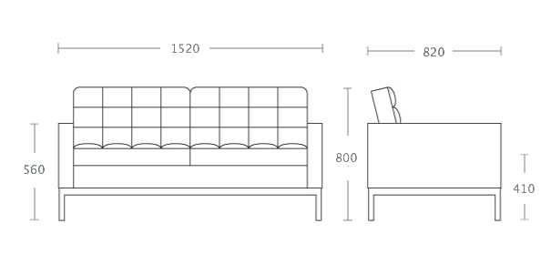 Диван Florence Knoll Settee в Волгограде