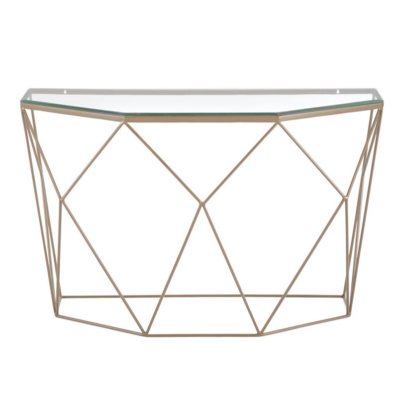 Консоль Diogo Console Прозрачный (Transparent) Винтажная латунь Консоль Diogo Console Прозрачный (Transparent) Винтажная латунь в Волгограде | Loft Concept