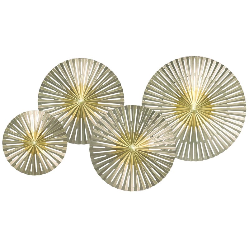 Арт-объект Apollo Gold and Silver Wall Plaque Disc gap 4 Золотой Серебряный Арт-объект Apollo Gold and Silver Wall Plaque Disc gap 4 Золотой Серебряный в Волгограде | Loft Concept