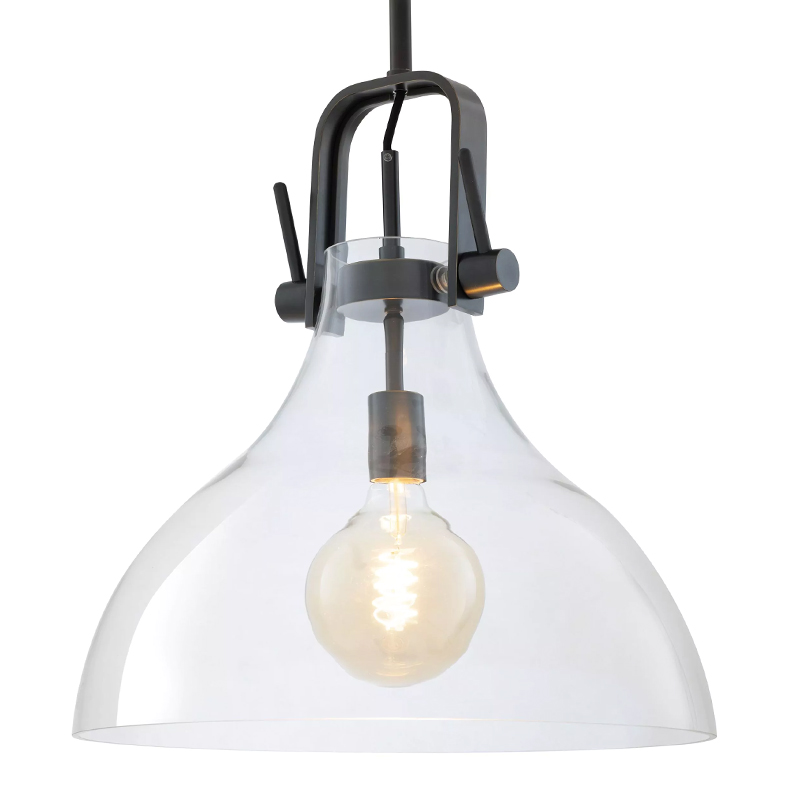 Подвесной светильник Eichholtz Lamp Connery Bronze Темная бронза Прозрачное Стекло Подвесной светильник Eichholtz Lamp Connery Bronze Темная бронза Прозрачное Стекло в Волгограде | Loft Concept