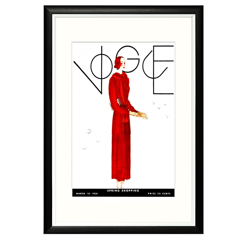 Постер Vogue March 1931 Черный Белый Красный Постер Vogue March 1931 Черный Белый Красный в Волгограде | Loft Concept