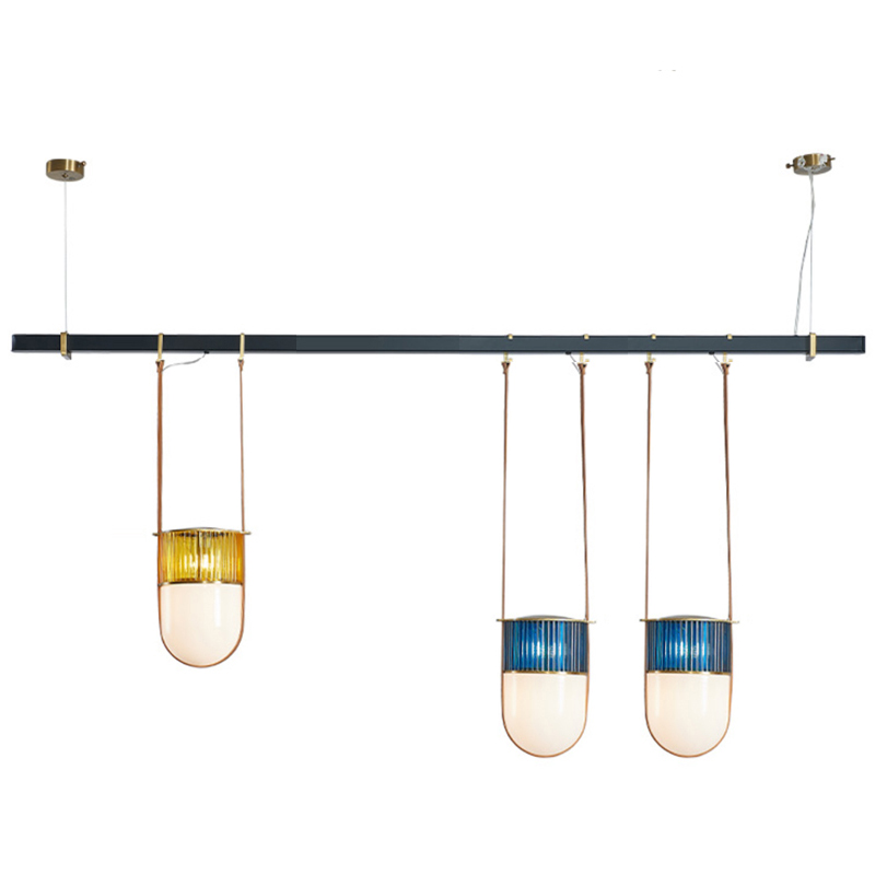Dario Chandelier line Черный Синий Желтый Зеленый Dario Chandelier line Черный Синий Желтый Зеленый в Волгограде | Loft Concept