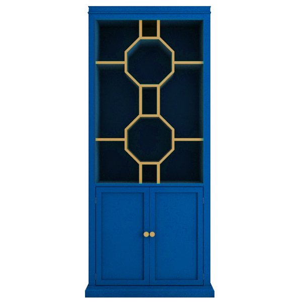 Стеллаж Art Deco Vitrine Синий Стеллаж Art Deco Vitrine Синий в Волгограде | Loft Concept