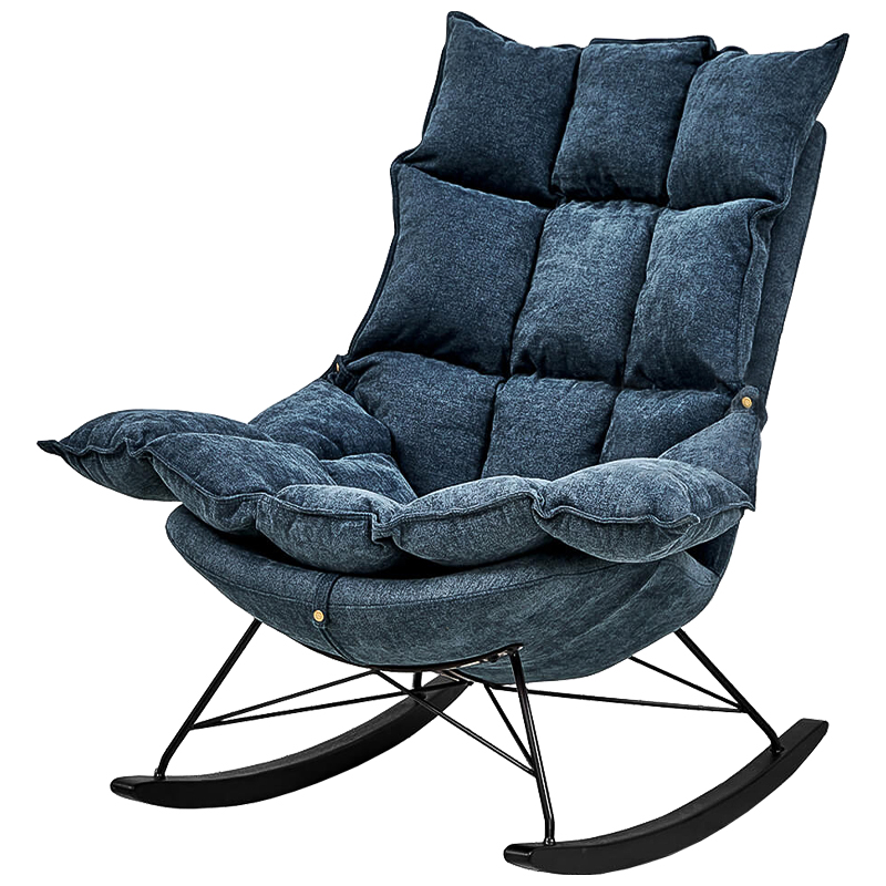 Кресло Bomani Chair Синий Черный Кресло Bomani Chair Синий Черный в Волгограде | Loft Concept
