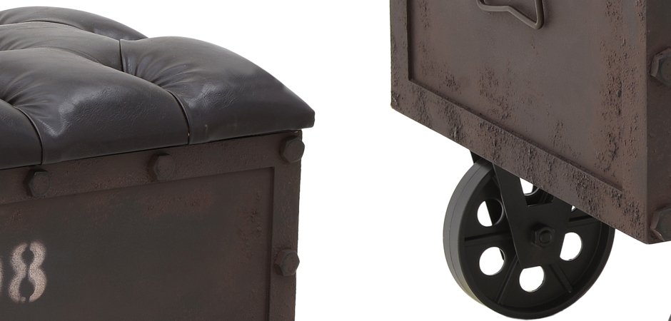 Пуф-бокс Loft Industrial Wheel Пуф-бокс Loft Industrial Wheel - Loft-Concept в Волгограде