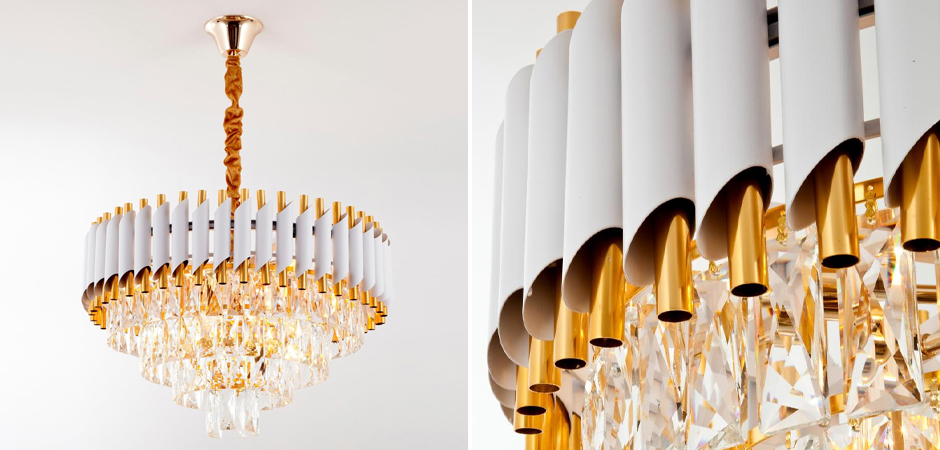 Круглая многоярусная люстра Empire Crystal Gold Круглая многоярусная люстра Empire Crystal Gold - Loft-Concept в Волгограде