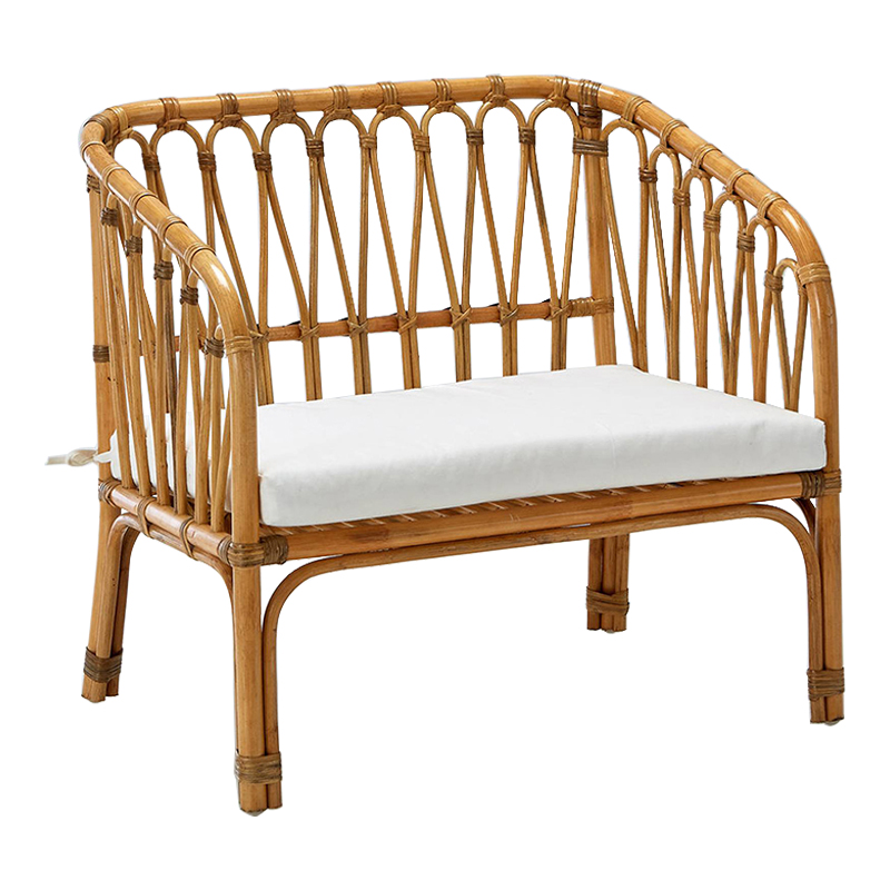 Диван детский из ротанга Wicker Baby Sofa Бежевый Диван детский из ротанга Wicker Baby Sofa Бежевый в Волгограде | Loft Concept