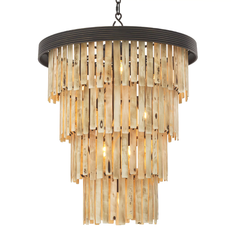 Люстра Eichholtz Chandelier Arizona L Темная бронза Бежевый Люстра Eichholtz Chandelier Arizona L Темная бронза Бежевый в Волгограде | Loft Concept