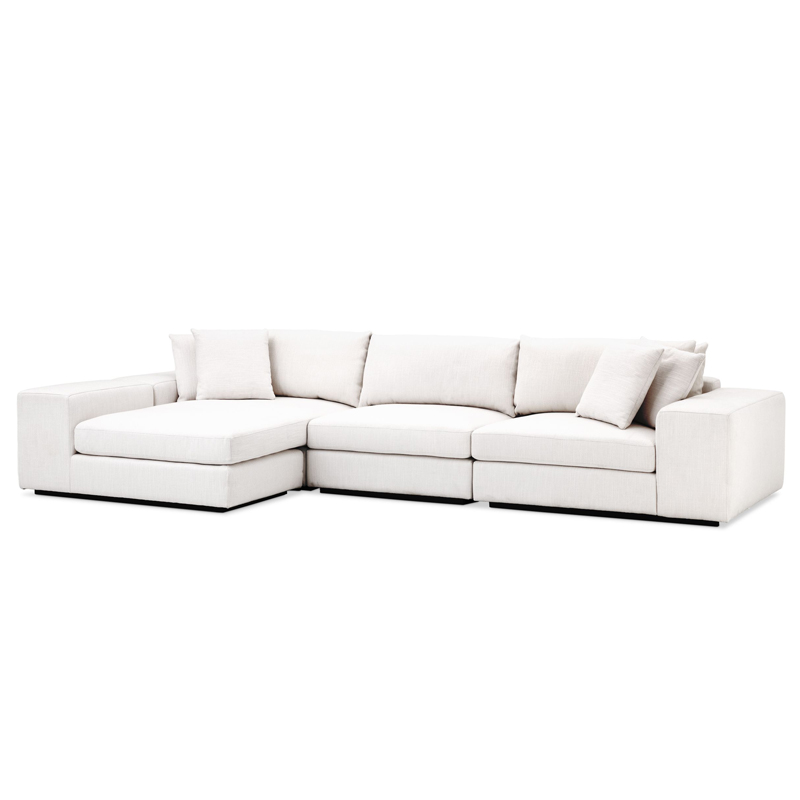 Диван Eichholtz Sofa Vista Grande Lounge white Белый Черный Диван Eichholtz Sofa Vista Grande Lounge white Белый Черный в Волгограде | Loft Concept