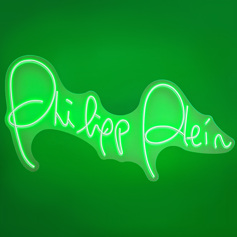 Неоновая настенная лампа Neon Philipp Plein Белый Зеленый Неоновая настенная лампа Neon Philipp Plein Белый Зеленый в Волгограде | Loft Concept