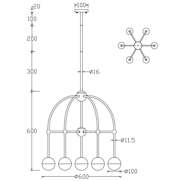 Люстра Heidy Chrome Chandelier 7 Люстра Heidy Chrome Chandelier 7 в Волгограде