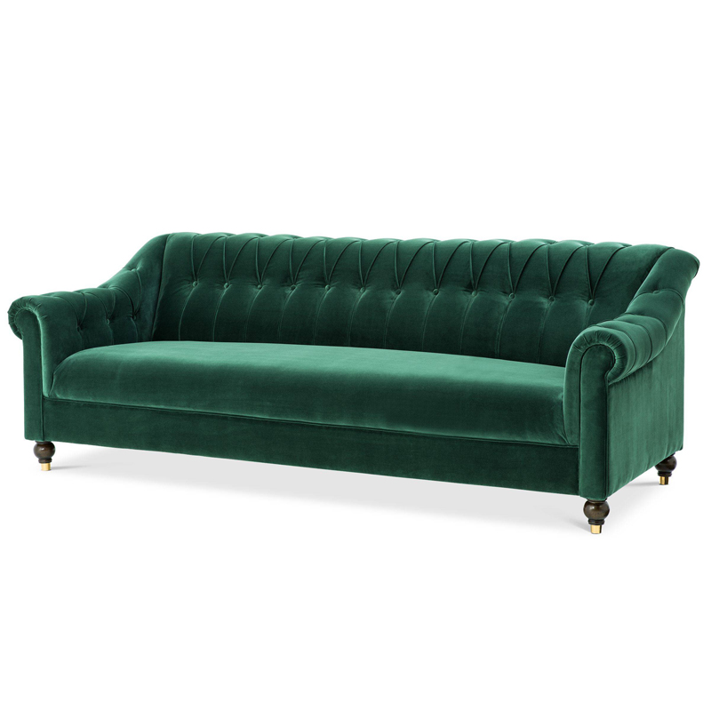 Диван Eichholtz Sofa Brian Зеленый Черный Золотой Диван Eichholtz Sofa Brian Зеленый Черный Золотой в Волгограде | Loft Concept