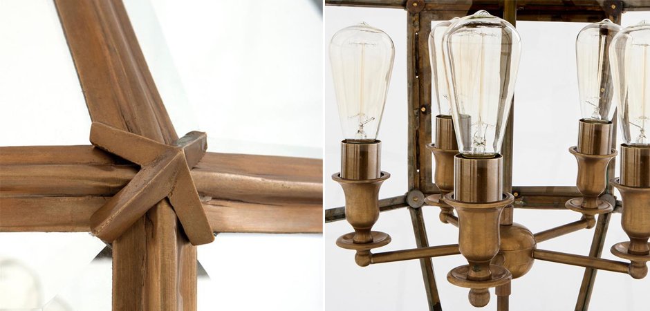 Люстра Lantern Owen Brass L - Loft-Concept в Волгограде