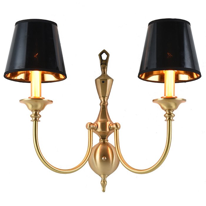 Бра Classic Monograms Double Черный Латунь Бра Classic Monograms Double Черный Латунь в Волгограде | Loft Concept