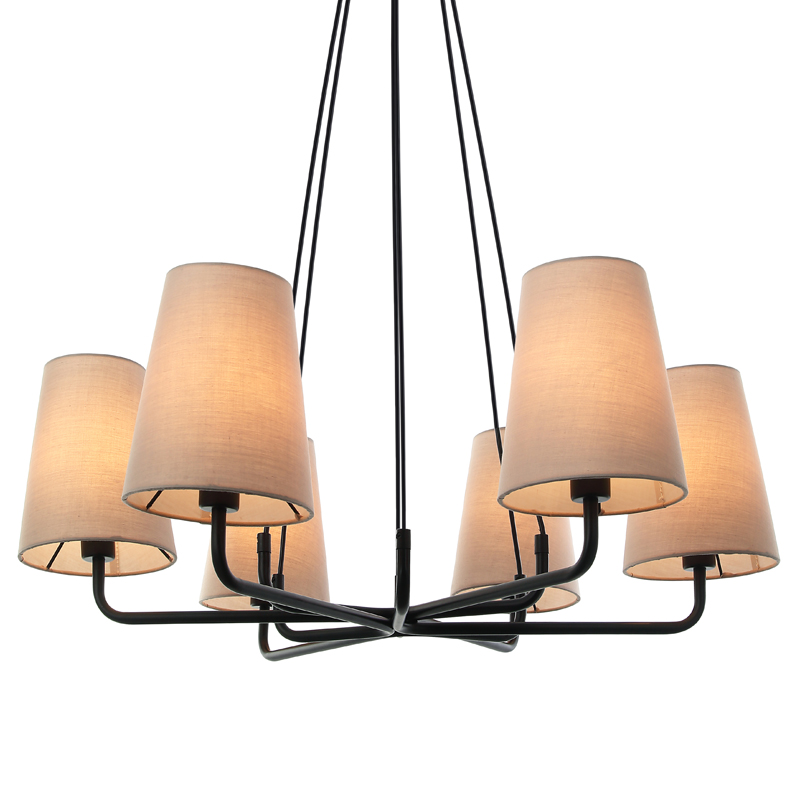 Люстра Orelin Chandelier Черный Бежевый Люстра Orelin Chandelier Черный Бежевый в Волгограде | Loft Concept
