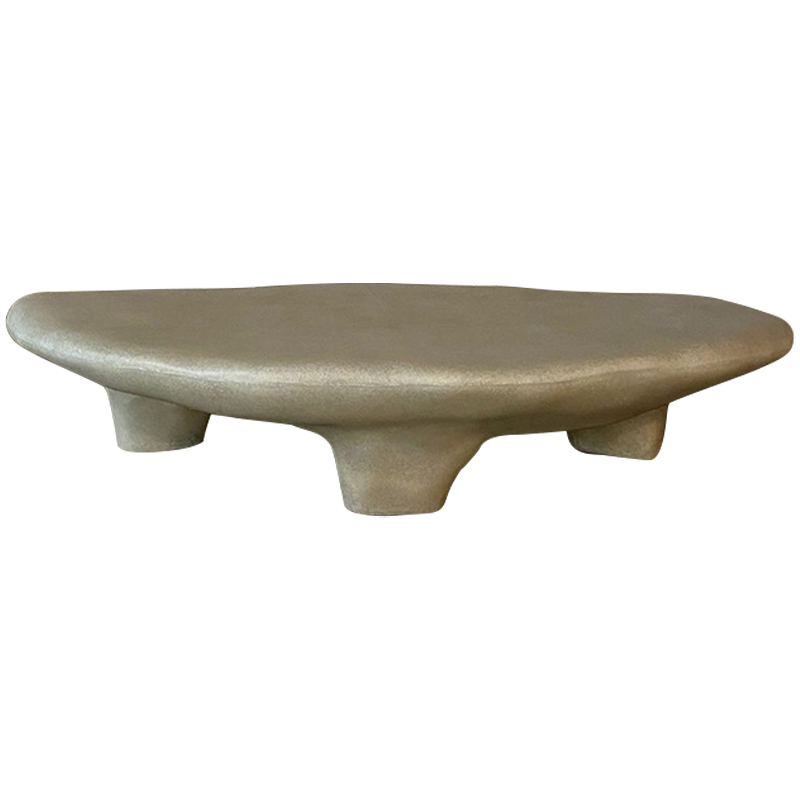 Кофейный стол Stone Coffee Table White Бежево-серый Кофейный стол Stone Coffee Table White Бежево-серый в Волгограде | Loft Concept