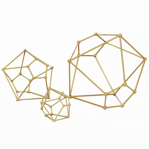 Аксессуар Polygon Abstraction Золотой Аксессуар Polygon Abstraction Золотой в Волгограде | Loft Concept