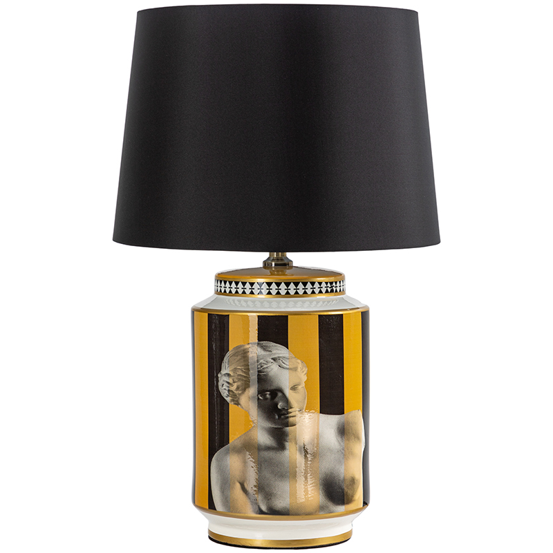 Настольная лампа Venus Yellow Black Lampshade Желтый Черный Черно-белый Золотой Настольная лампа Venus Yellow Black Lampshade Желтый Черный Черно-белый Золотой в Волгограде | Loft Concept
