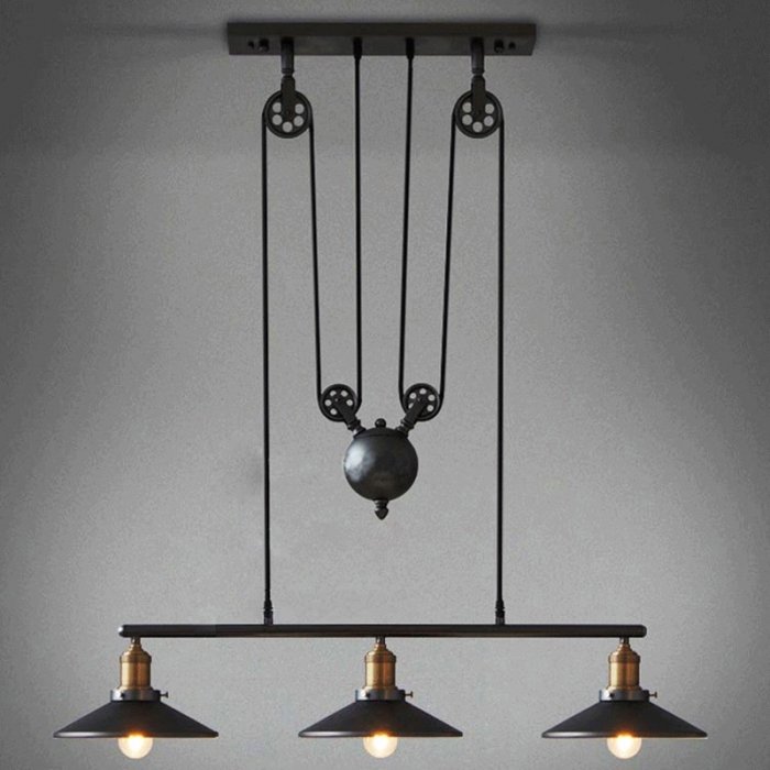 Люстра Loft Cone Pendant Balance Line 3 Черный Люстра Loft Cone Pendant Balance Line 3 Черный в Волгограде | Loft Concept