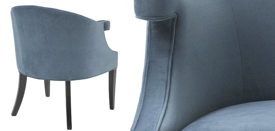 Кресло Eichholtz Chair Margaux blue - фото №1