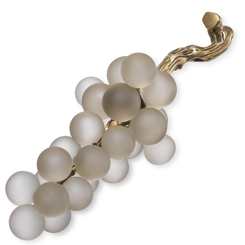 Аксессуар Eichholtz Object french grapes White Белое матовое стекло Винтажная латунь Аксессуар Eichholtz Object french grapes White Белое матовое стекло Винтажная латунь в Волгограде | Loft Concept
