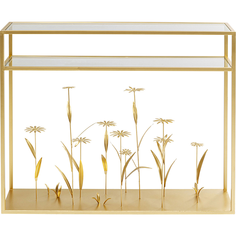 Консоль Golden Flowers Золотой Консоль Golden Flowers Золотой в Волгограде | Loft Concept