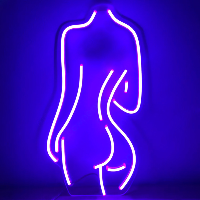 Неоновая настенная лампа Silhouette II Neon Wall Lamp Фиолетовый Прозрачный Неоновая настенная лампа Silhouette II Neon Wall Lamp Фиолетовый Прозрачный в Волгограде | Loft Concept